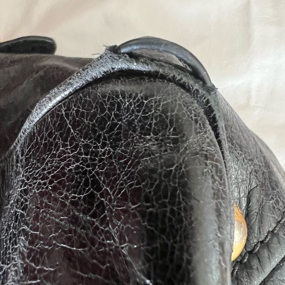 Prada Vitello handbag satchel leather black - Picture 6 of 8